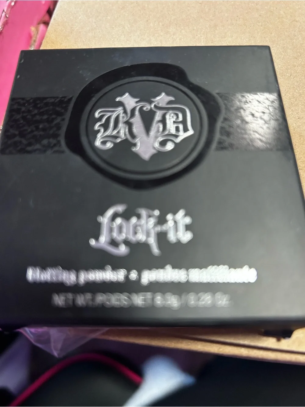 Kat Von D Lock-It Compact - Black with Silver Logo